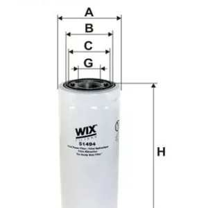 Hit sprzedaży Filtr oleju WIX FILTERS 51494