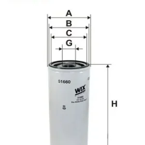 Filtr oleju WIX FILTERS 51660 Zamów dziś