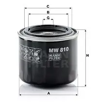 Tani Filtr oleju MANN-FILTER MW 810