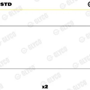 Łożysko wału rozrządu GLYCO N156/2 STD Oferta czasowa