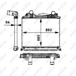 Super okazja Intercooler NRF 30206 81061300156