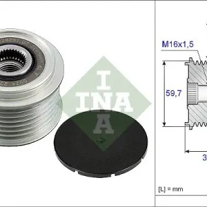 Tani Sprzęgło alternatora INA 535005310 231502W200